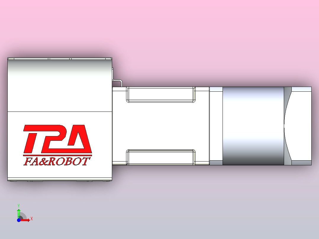 带式直线轴半闭式TPA-ONB-80-170-L2650-DR-J60-N3前视图