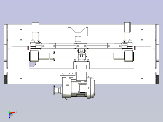 一款发动机载具3D模型俯视缩略图