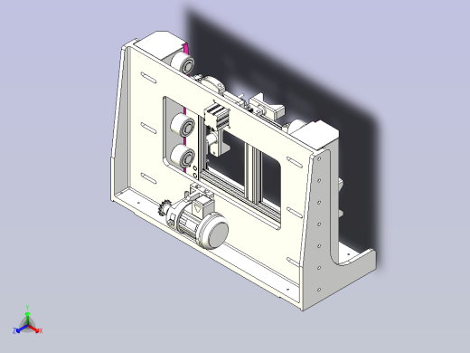 一款发动机载具3D模型正等轴测缩略图