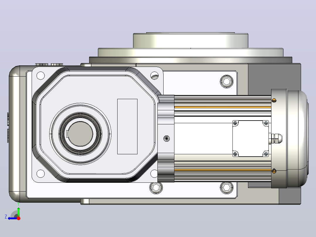 ER-RU250DT英锐凸轮分割器全套3D图档右视图