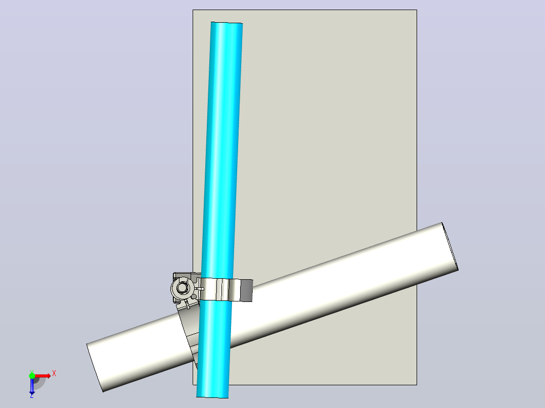 卡箍的m8螺杆安装支架httpsgrabcad . com library带M8螺杆安装的管路和电缆卡箍俯视图