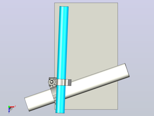 卡箍的m8螺杆安装支架httpsgrabcad . com library带M8螺杆安装的管路和电缆卡箍俯视缩略图