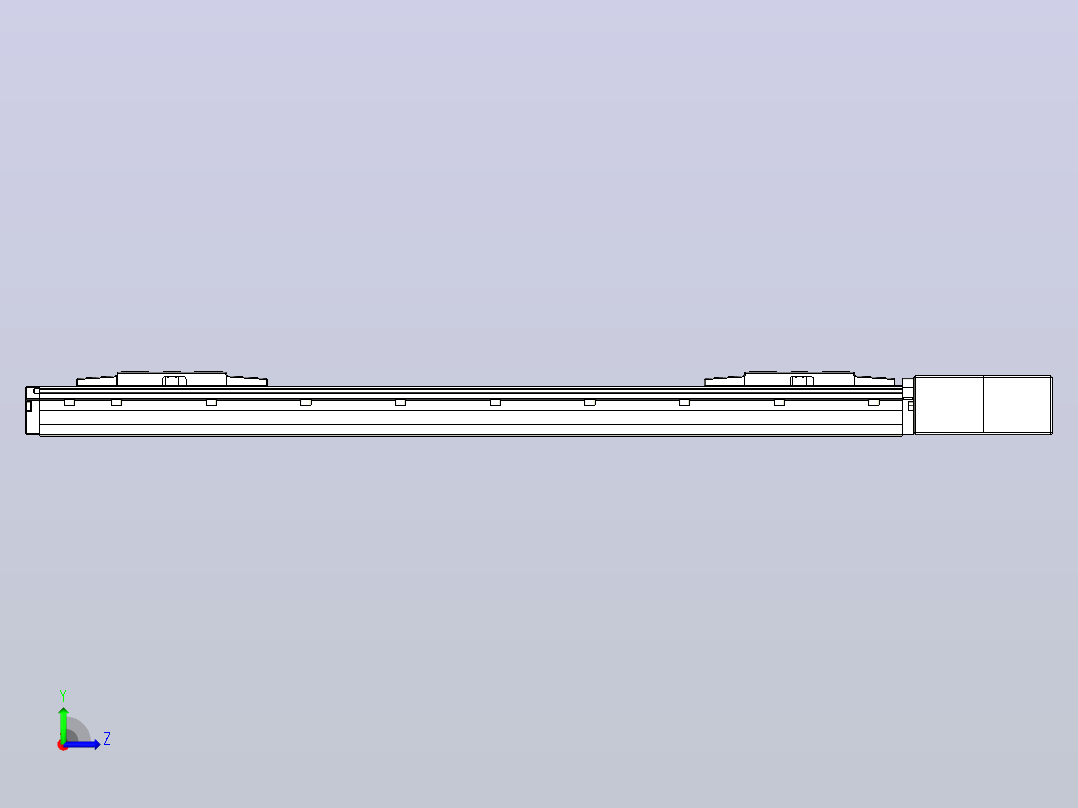 皮带直线轴双滑块型TPA-GCBS-120-P70-L225-QL-M20-N3左视图