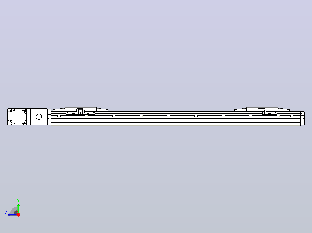皮带直线轴双滑块型TPA-GCBS-120-P70-L225-QL-M20-N3右视图