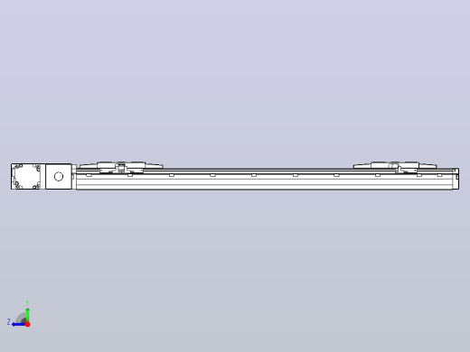 皮带直线轴双滑块型TPA-GCBS-120-P70-L225-QL-M20-N3右视缩略图