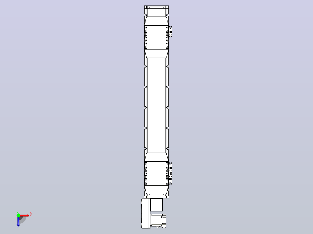 皮带直线轴双滑块型TPA-GCBS-120-P70-L225-QL-M20-N3俯视图