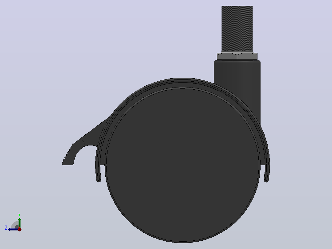 P21-03B-60-105B家具轮[P21-03B-50-105B]右视图
