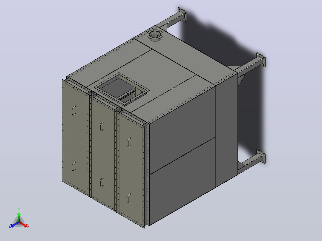吸附箱正等轴测图