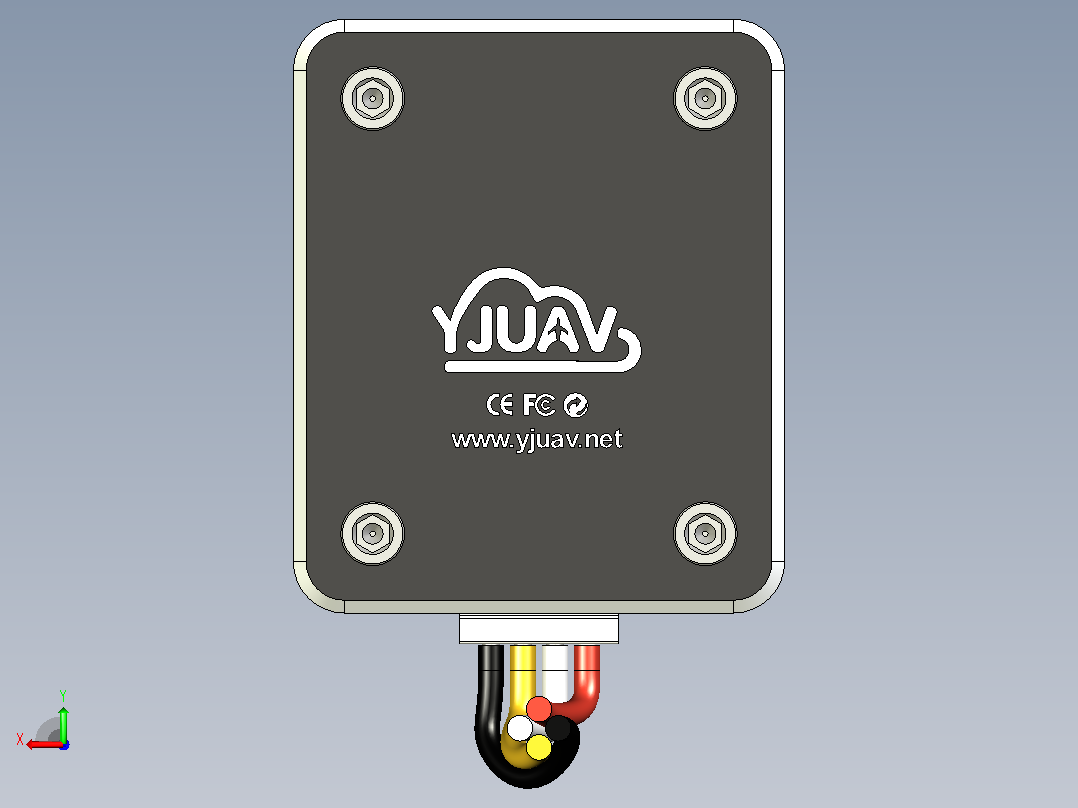 指南针 RM3100 I2C ( YJUA后视图