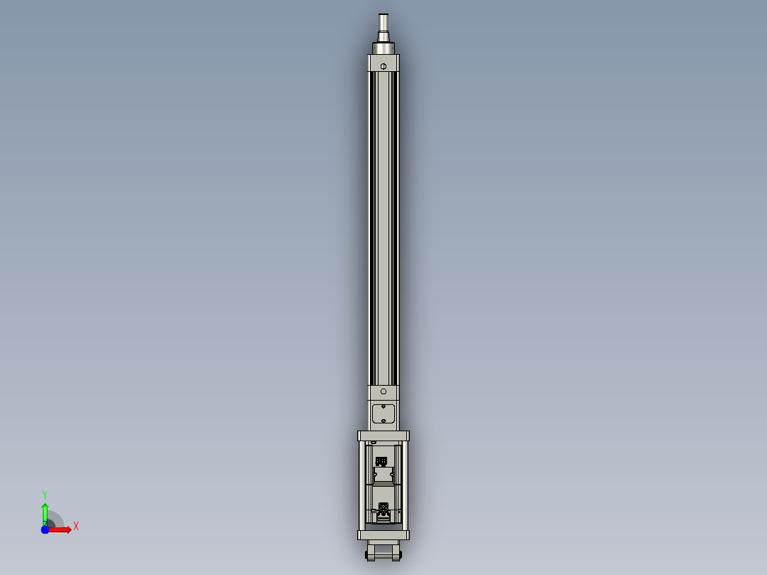 轻载电动缸TPA-ESR40-1210C-L400-M-CB-W-P40-C3前视图