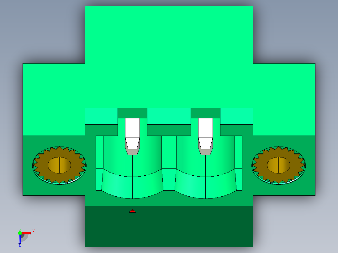 端子2EDGLM-5.0-02P-14-00AH俯视图