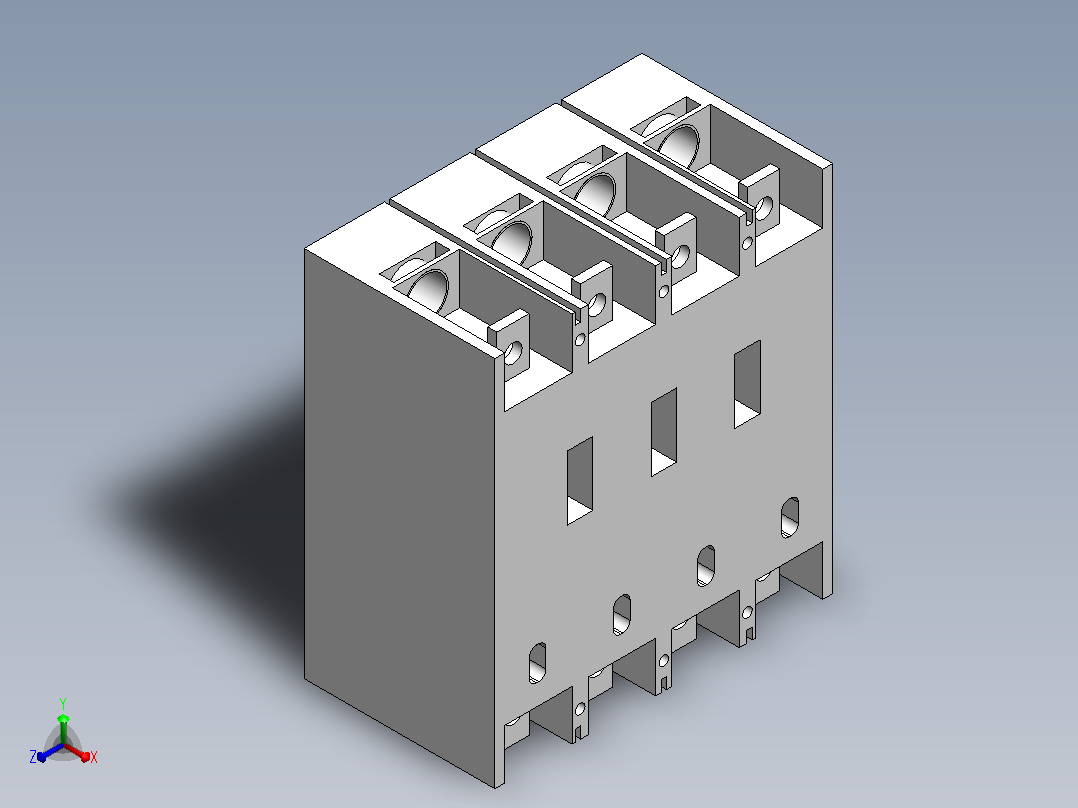 ABB-A3N-400 接地模具..zip.zip正等轴测图
