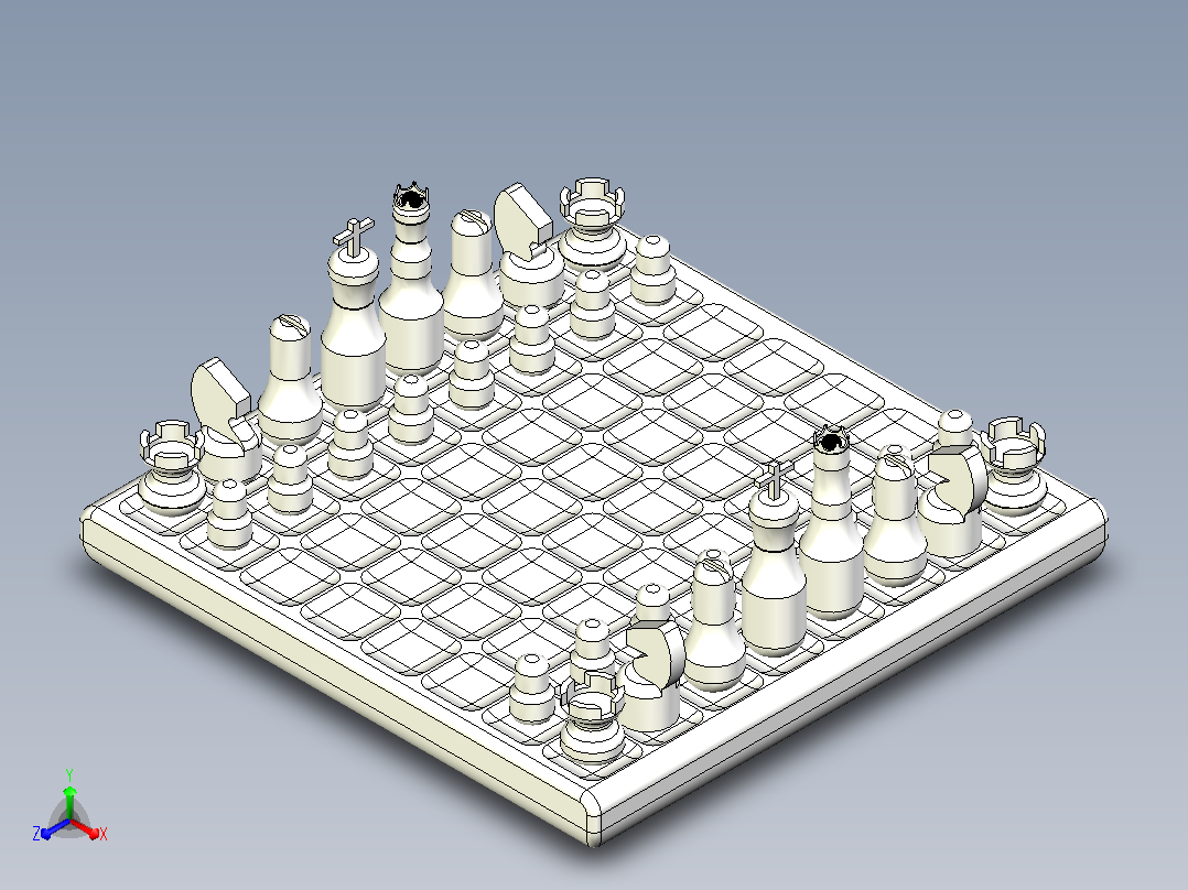 棋盘 (16)主视图