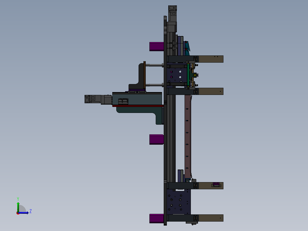 tray盘或料盘上下料机构sw18左视图
