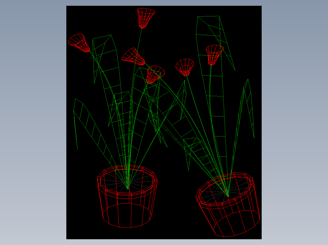 室内家具及植物三维模型四-HH018