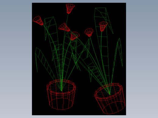 室内家具及植物三维模型四-HH018