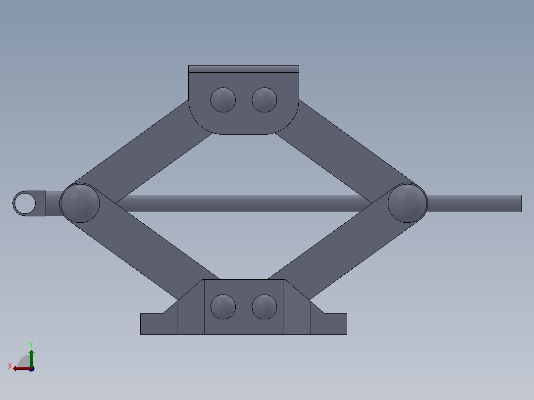 车辆起重器后视图