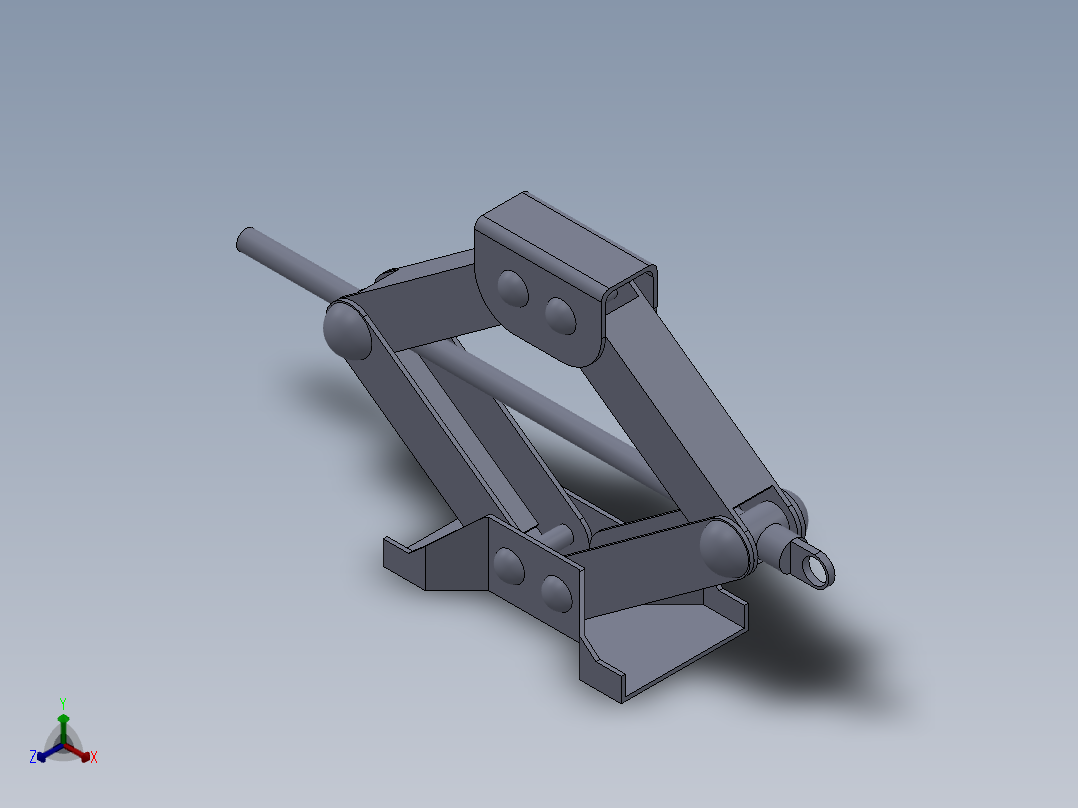 车辆起重器正等轴测图