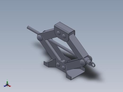 车辆起重器正等轴测缩略图