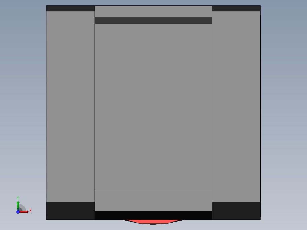 急停按钮3D模型前视图