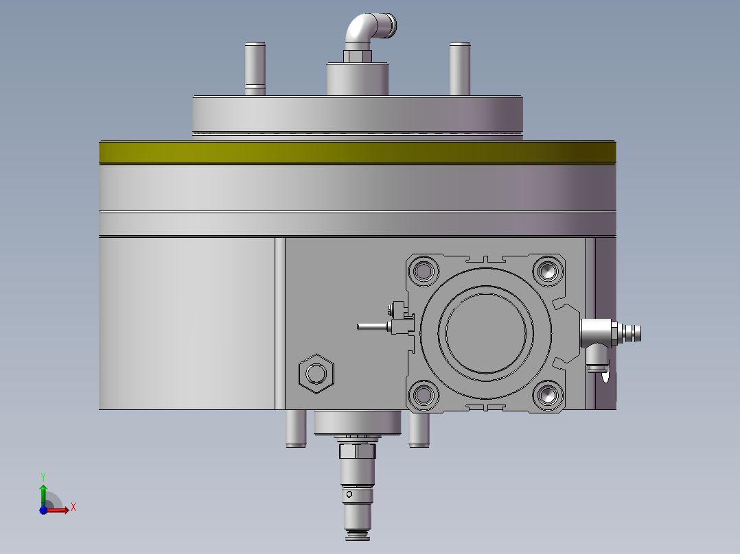 气动分度盘前视图