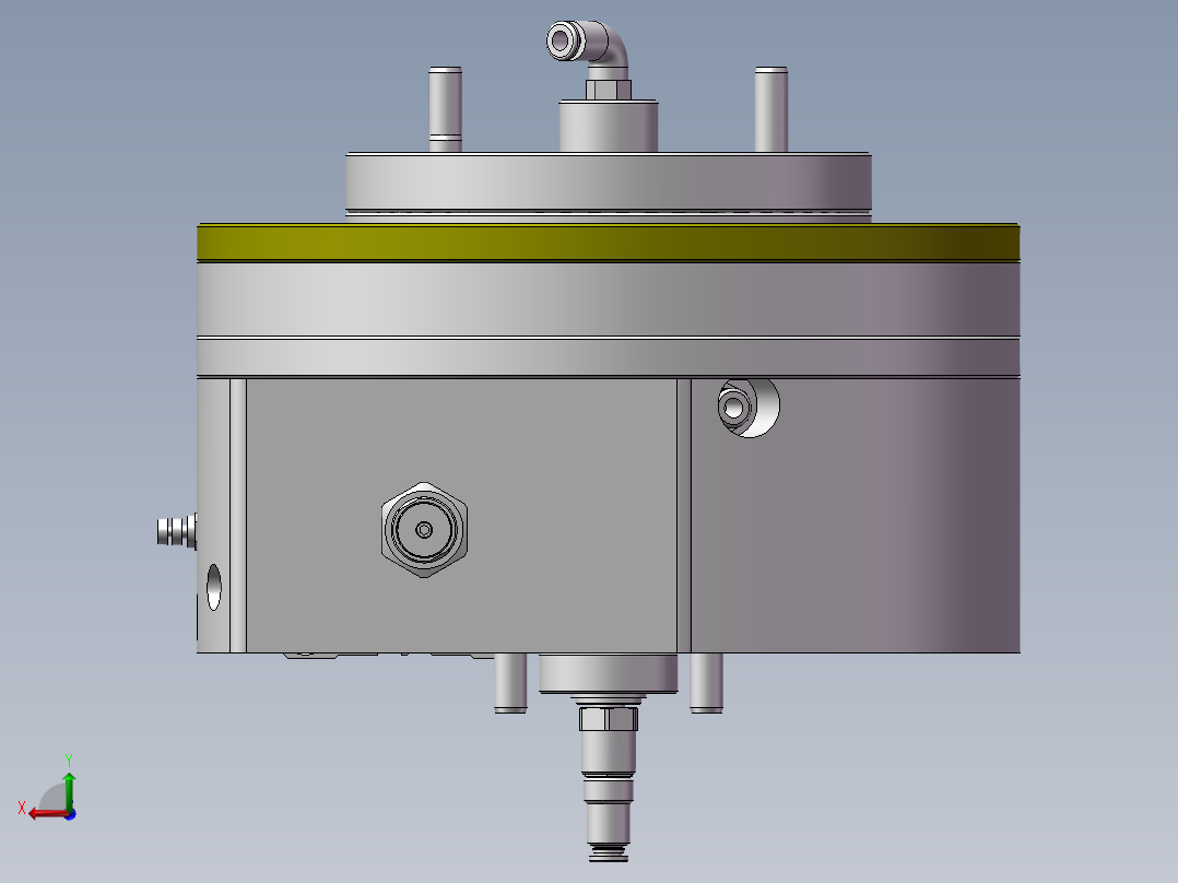 气动分度盘后视图