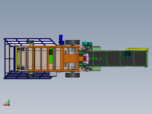 ZDH-GC-001 煤仓填料机3D模型图纸后视缩略图