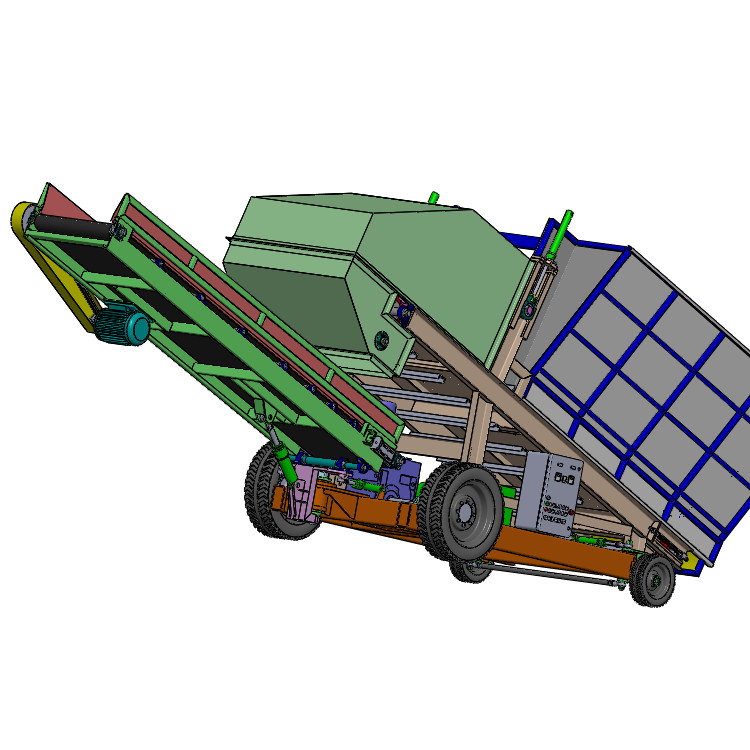 ZDH-GC-001 煤仓填料机3D模型图纸