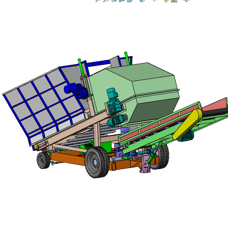 ZDH-GC-001 煤仓填料机3D模型图纸