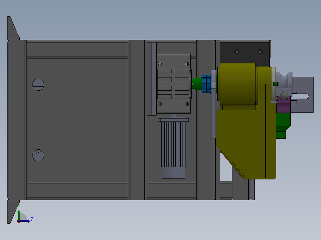F926 40型伺服弯管机左视图