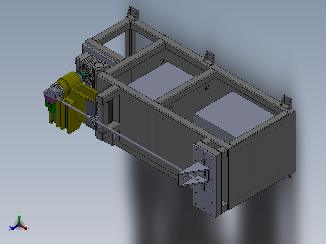 F926 40型伺服弯管机正等轴测图