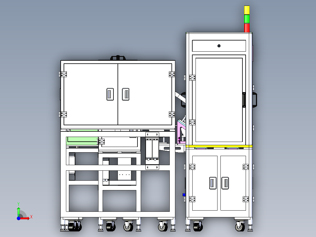 整机组装机设备前视图