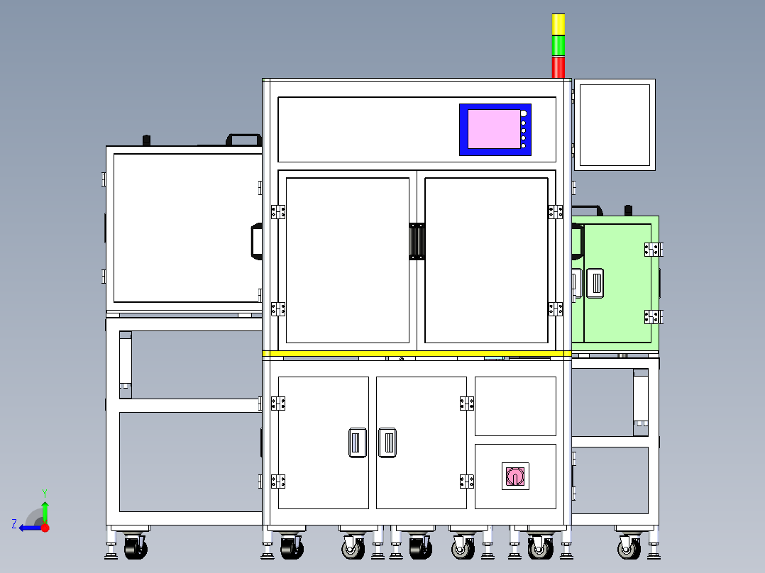 整机组装机设备右视图