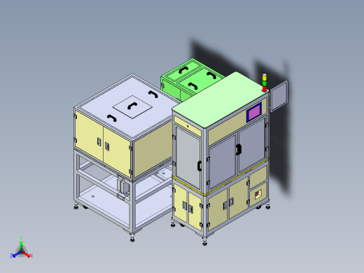 整机组装机设备正等轴测缩略图
