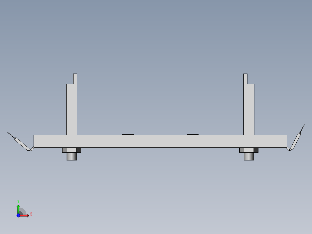 电缆桥架用连接件前视图