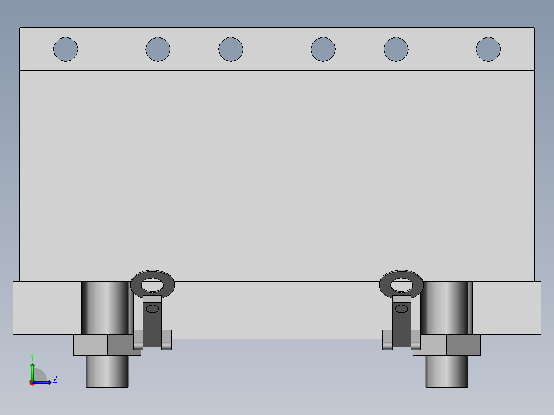 电缆桥架用连接件左视图