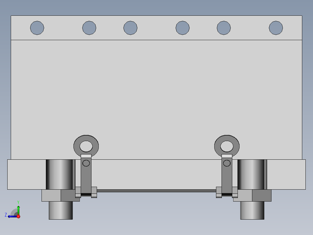 电缆桥架用连接件右视图