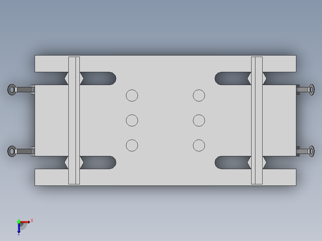 电缆桥架用连接件俯视图