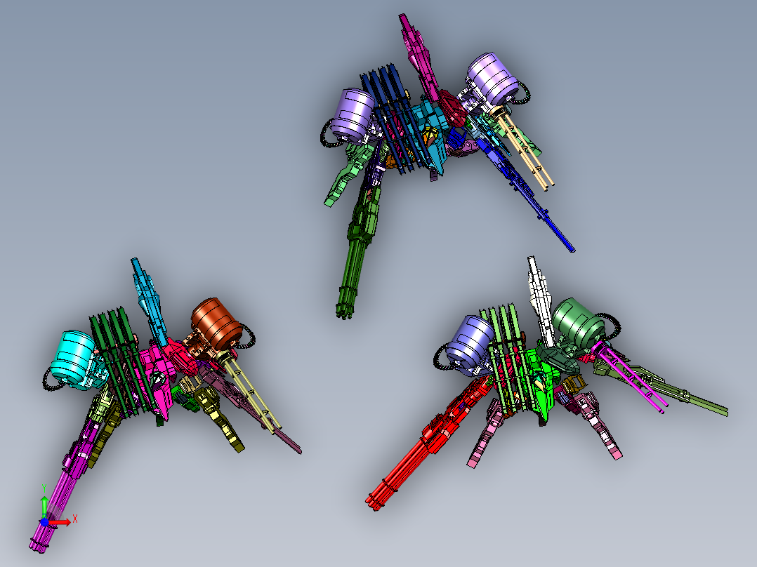 机动战士高达AC三动作模型前视图