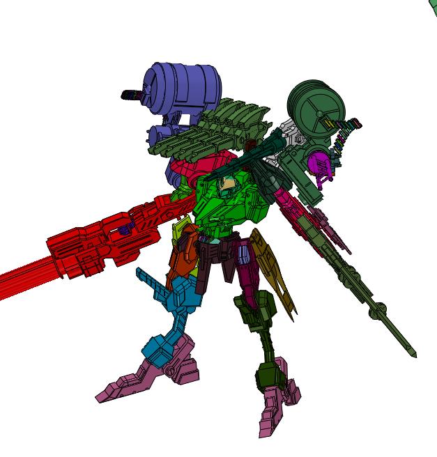 机动战士高达AC三动作模型