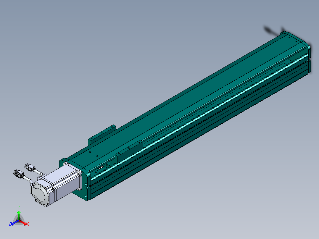 东锦丝杆传动-直线滑台模组DH100-C-L10-S550-BC-O400W-C3主视图