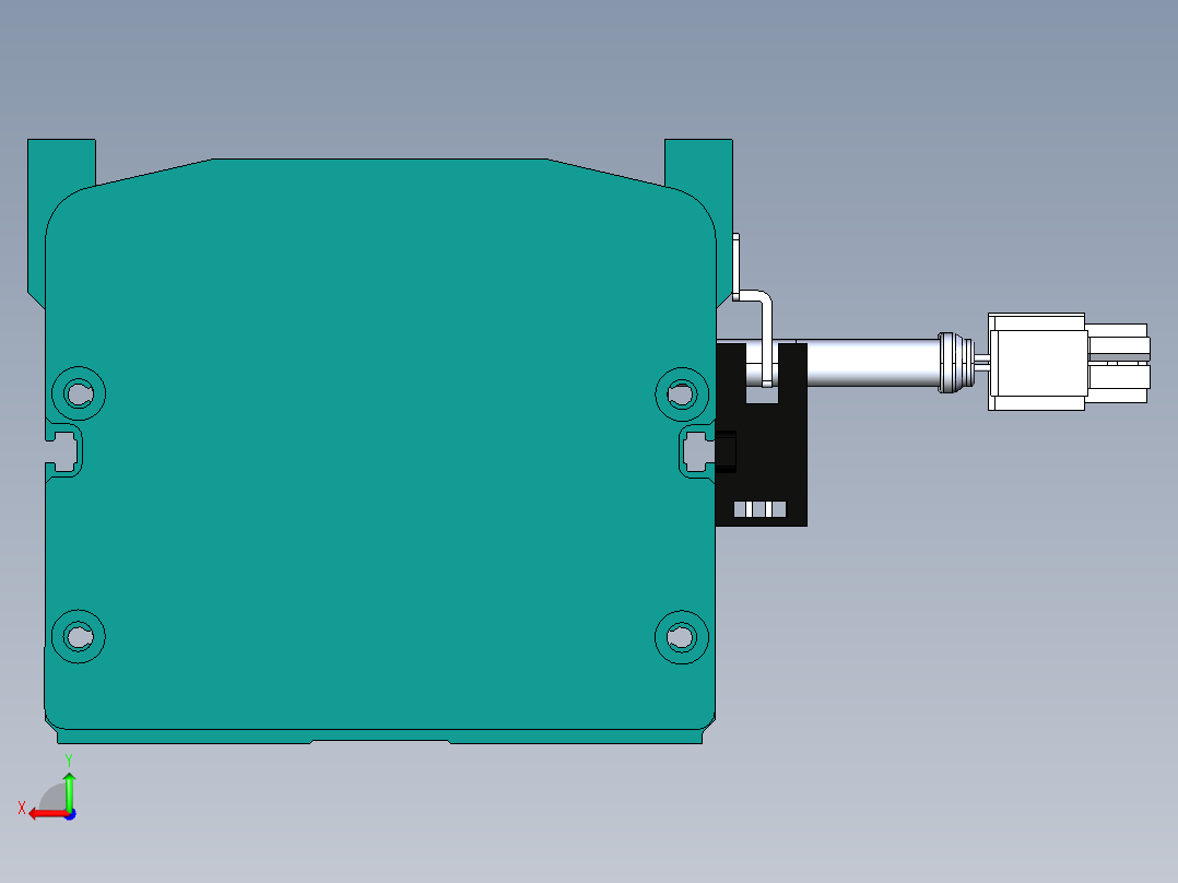 东锦丝杆传动-直线滑台模组DH100-C-L10-S550-BC-O400W-C3后视图