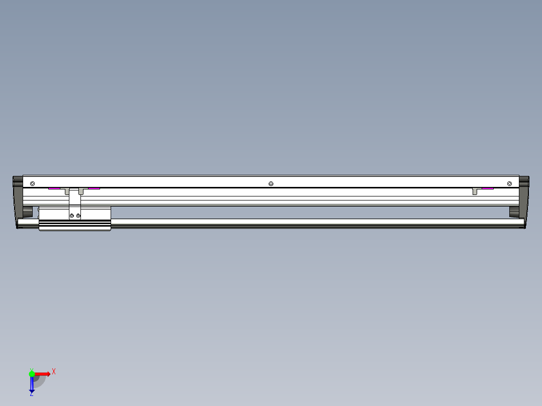 威洛博VL系列3d模型模组VL14S1Y-S600俯视图