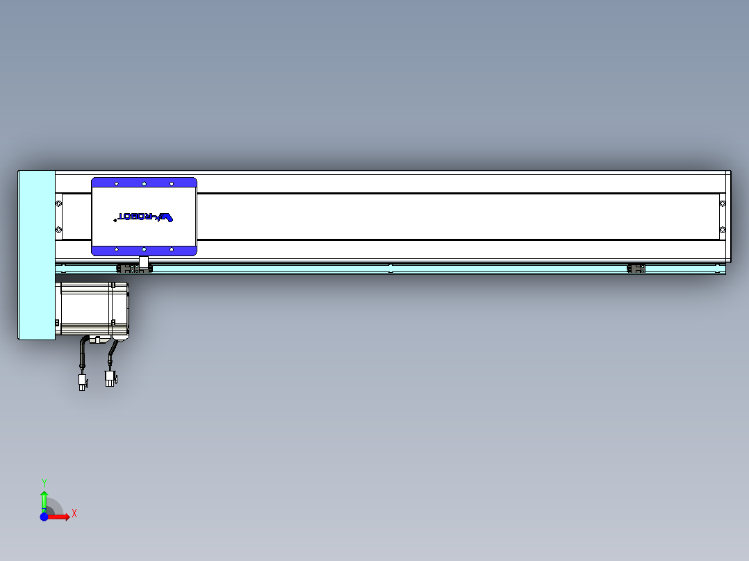 威洛博VC丝杆传动-无尘环境VC14-Lxx-C-S750-BL-ZP75-C3前视图