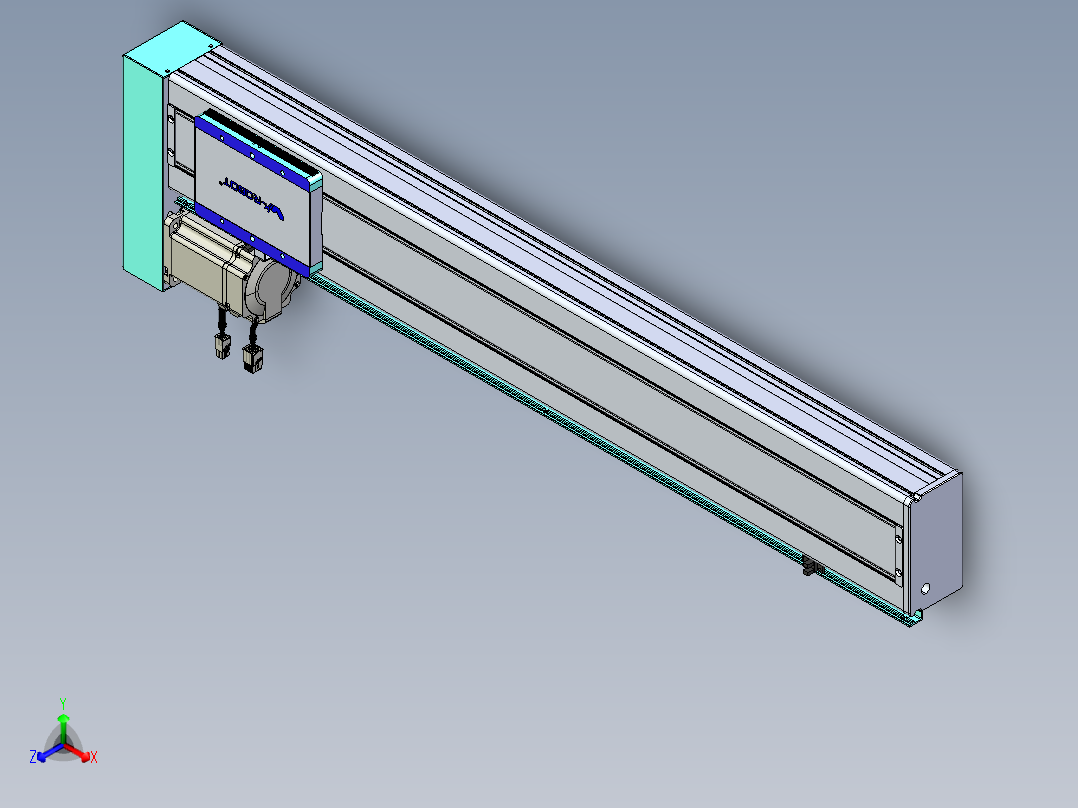 威洛博VC丝杆传动-无尘环境VC14-Lxx-C-S750-BL-ZP75-C3正等轴测图