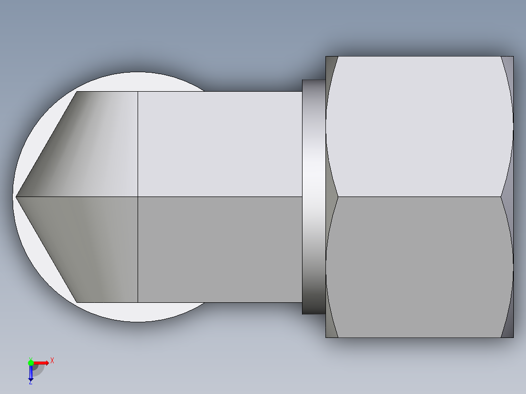 卡套式工业通用硬管接头EO_Male_stud_elbow_WE20SR71俯视图