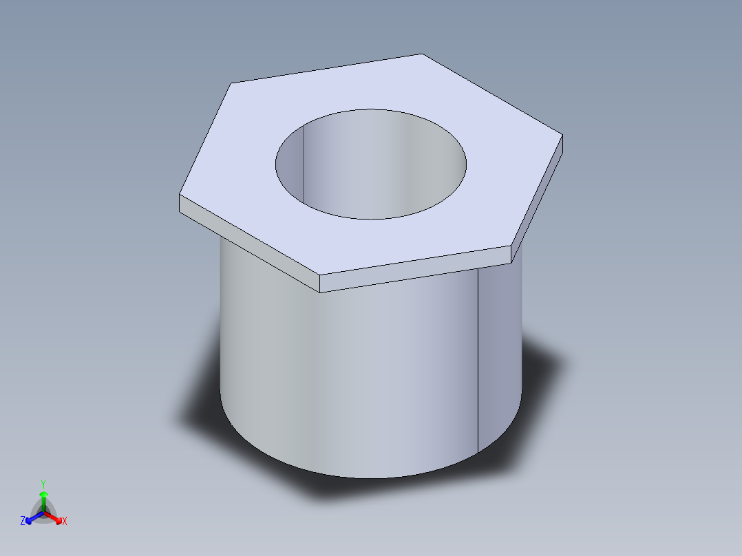 聚氯乙烯配件16-Sch80_ReducerBushing_SxSPIG_837-167_1.25in x 0.75in正等轴测图