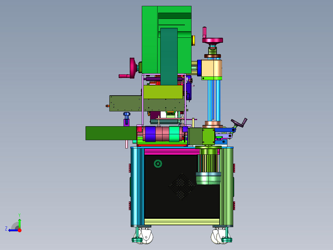 物流实时在线二维码贴标线右视图