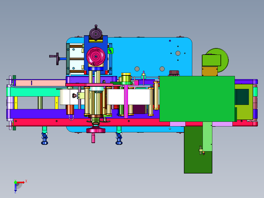 物流实时在线二维码贴标线俯视图