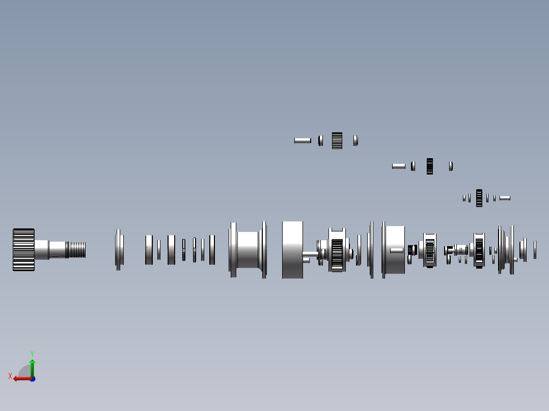 1.5MW风力发电机组BJ1500变桨齿轮箱设计与仿真分析（二维+三维+说明书）后视图
